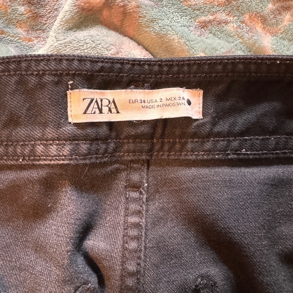 ZARA HIGH-WAISTED ZW SAILOR STRAIGHT JEANS - Picture 4 of 5